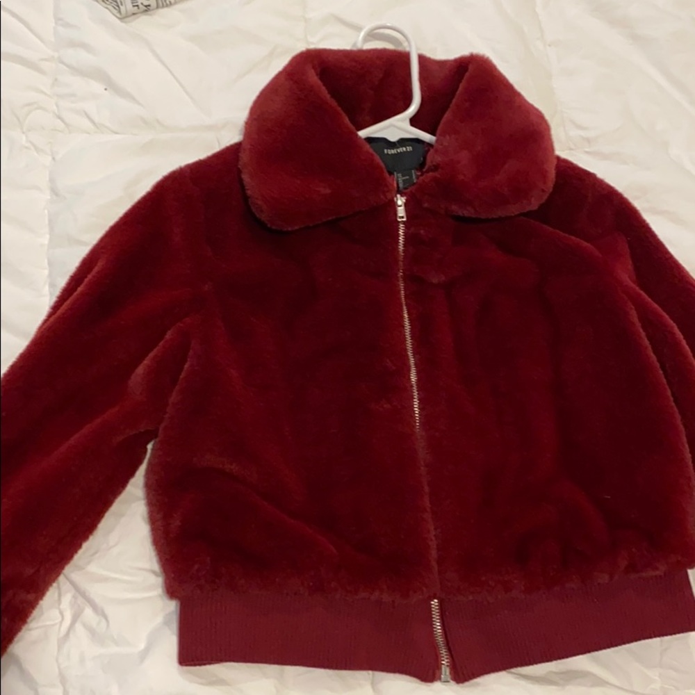Faux fur coat